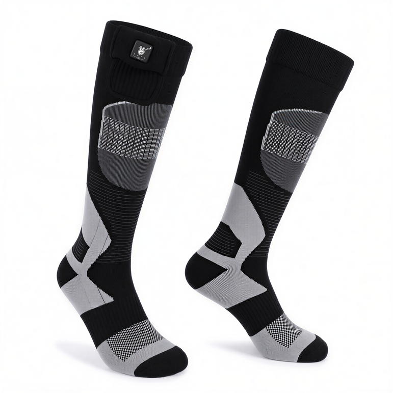 Shin Cushion Heated Ski Socks
