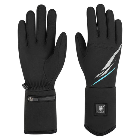 Slim Heated Glove Liners with Battery Display