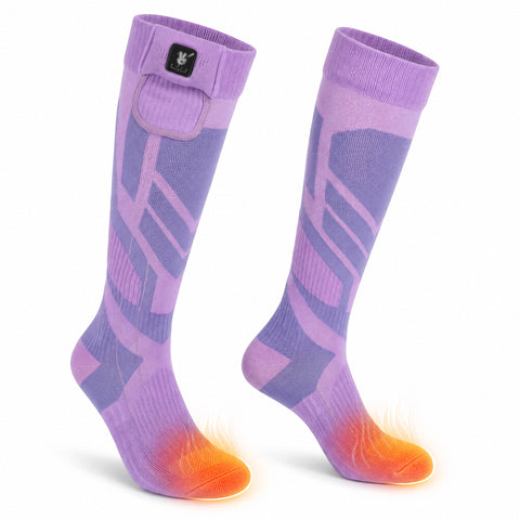 Moisture-Wicking Grip Heated Ski Socks