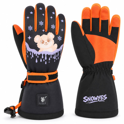 Kids Heated Ski Gloves – Arctic Bear