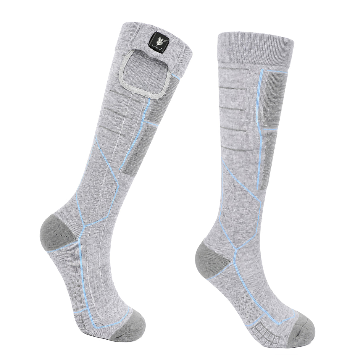 Breathable Grip Heated Ski Socks