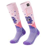 Horned Monster Kids Heated Ski Socks
