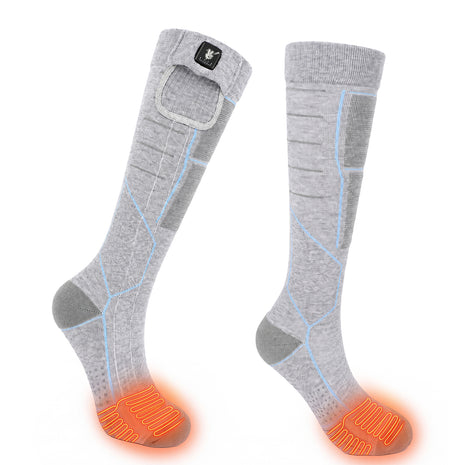 Breathable Grip Heated Ski Socks