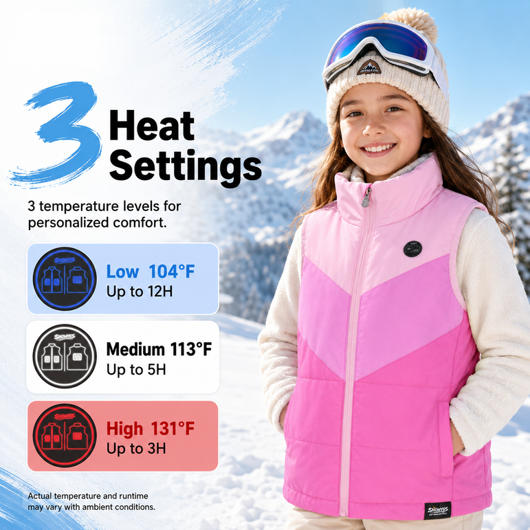 Kids Lightweight Dual-Zone Heated Vest