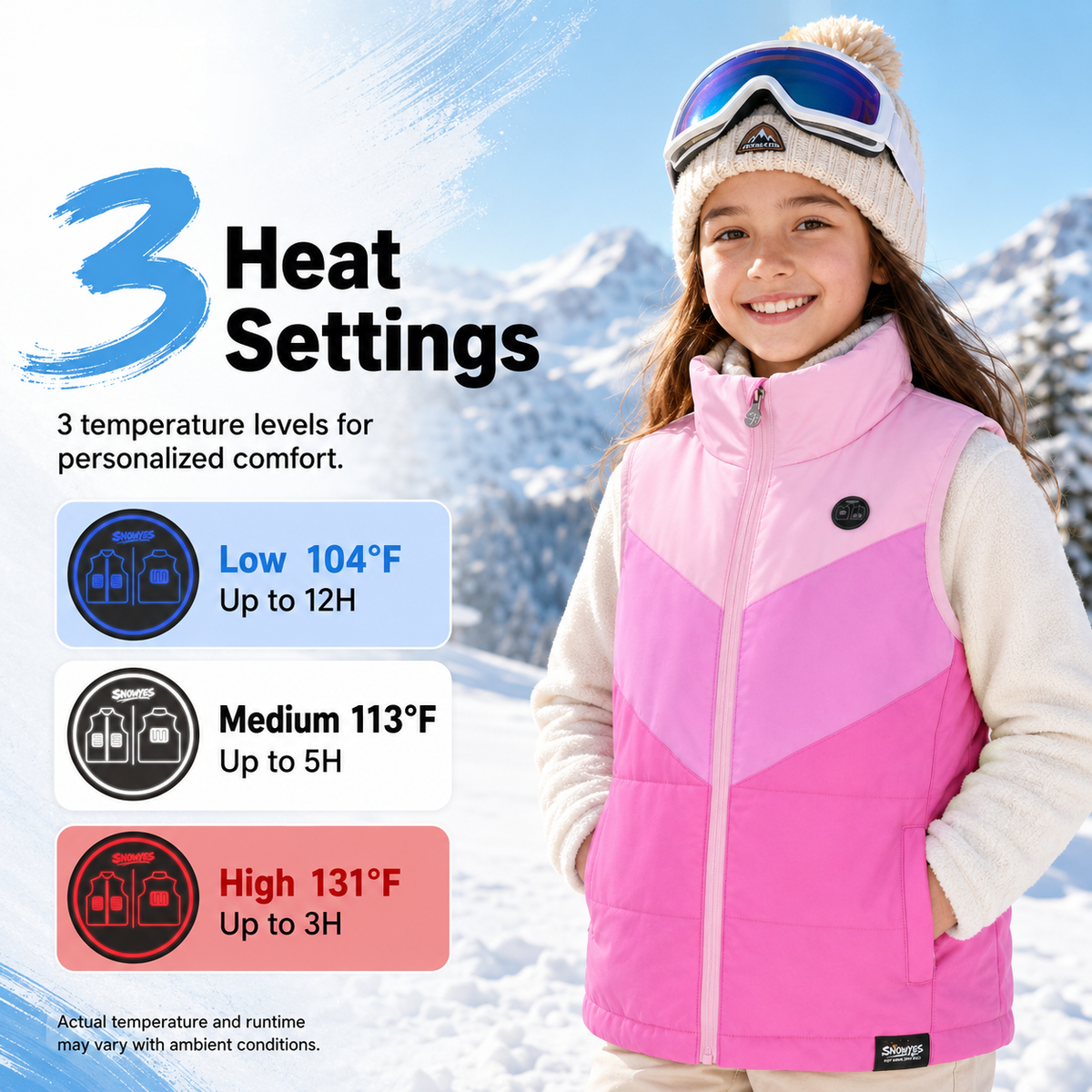 Kids Lightweight Dual-Zone Heated Vest