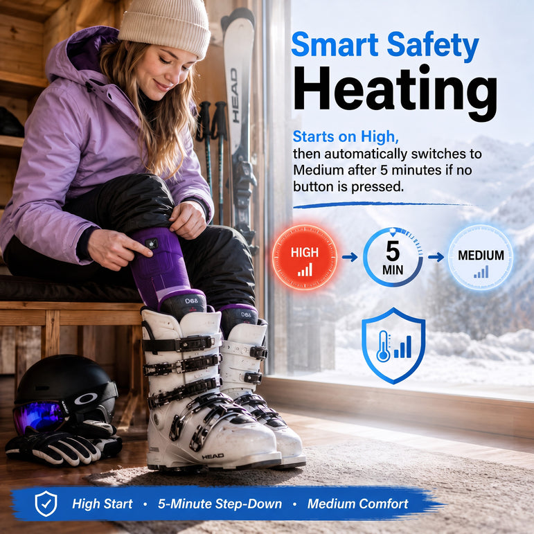 Cushioned Support Heated Ski Socks