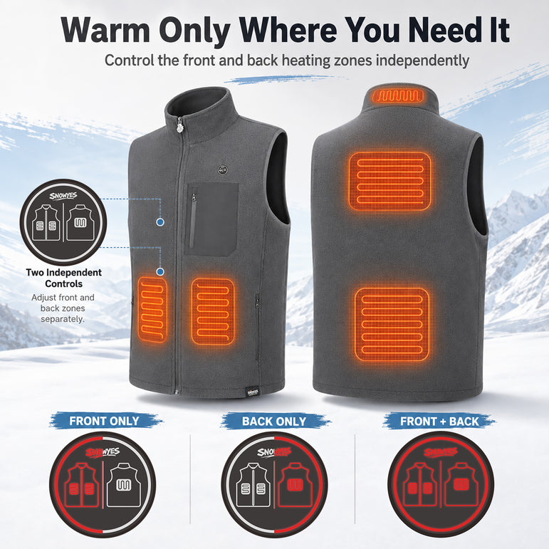 Men’s 5-Zone Dual-Control Heated Vest