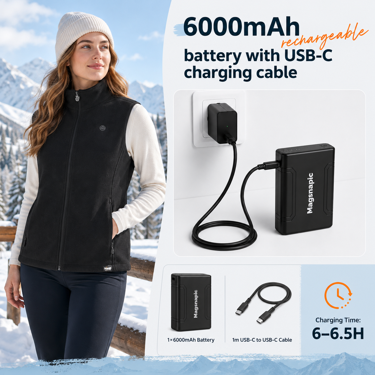 Women’s 5-Zone Dual-Control Heated Vest