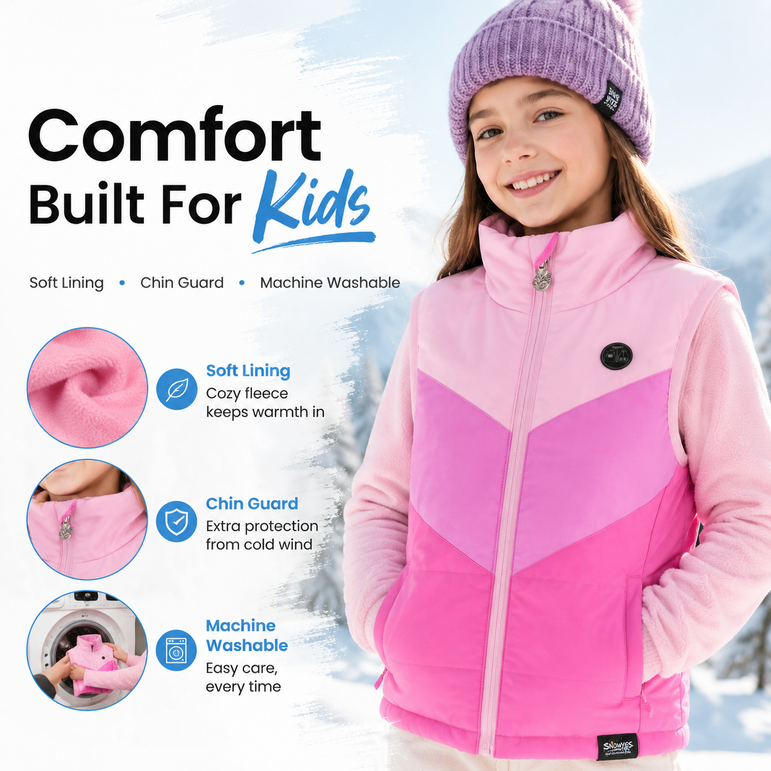 Kids Lightweight Dual-Zone Heated Vest