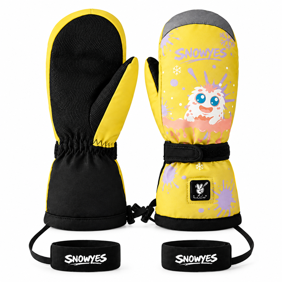 Kids Yeti Adventure Heated Ski Mittens